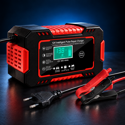 VoltCar™ | Cargador de Batería 12V para Auto — Recupera la Energía de tu Batería ⚡