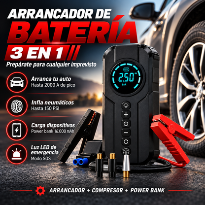 Edición Limitada | Voltix™ Arrancador de Batería 4en1