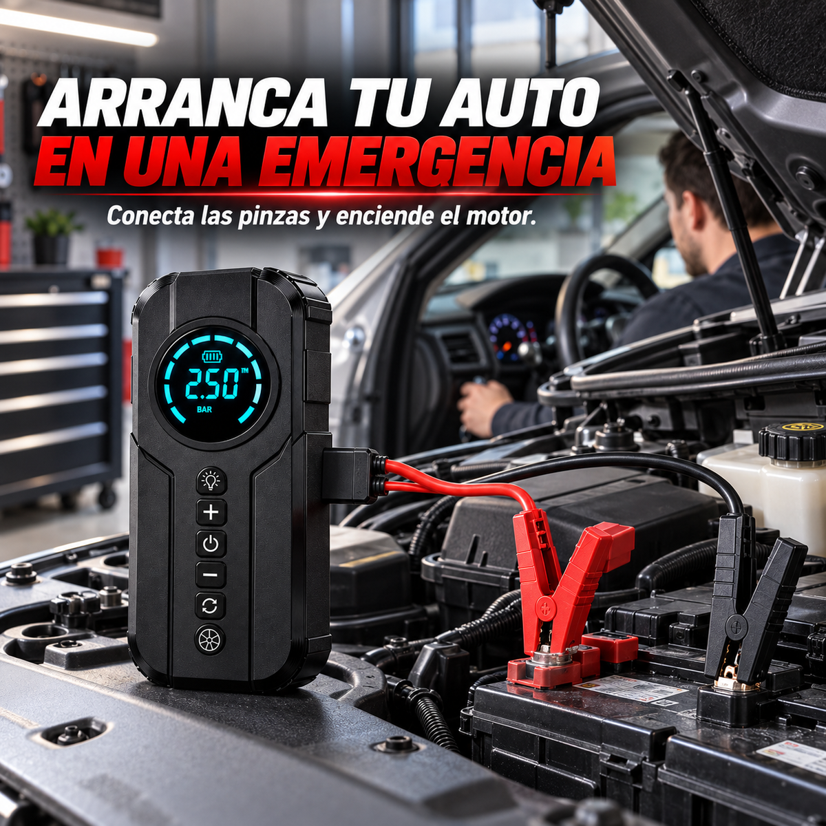 Edición Limitada | Voltix™ Arrancador de Batería 4en1