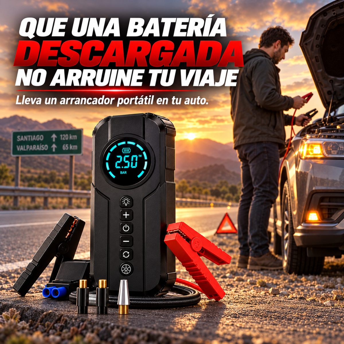 Edición Limitada | Voltix™ Arrancador de Batería 4en1