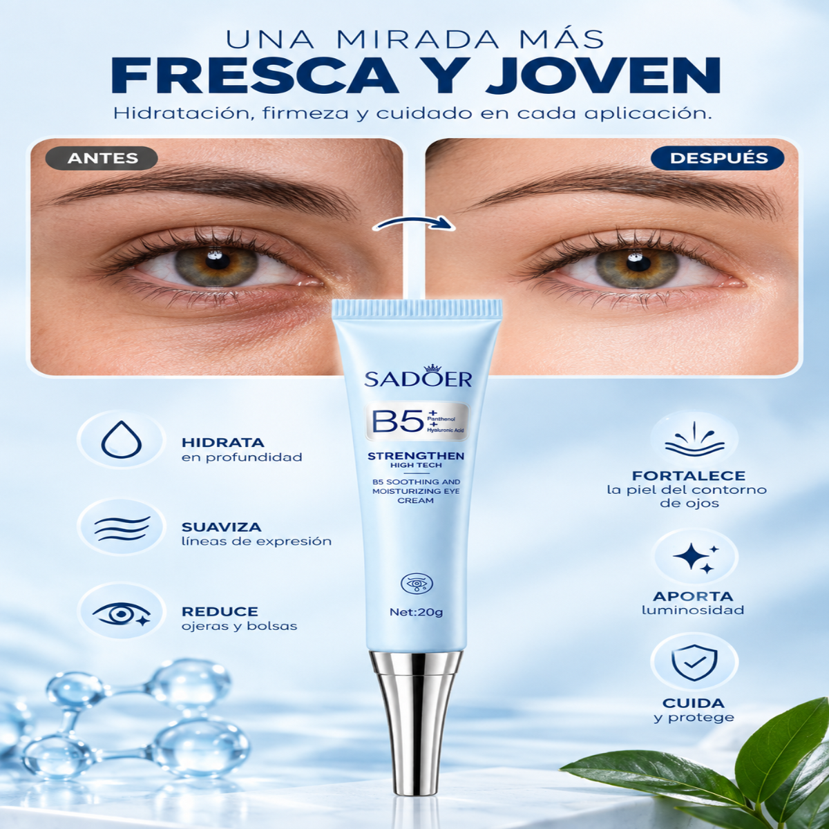 Pack x2 Mirada Fresca | Crema B5+ para Contorno de Ojos