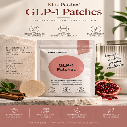 Parches Kind GLP-1™ | Apoyo Diario para Control de Antojos – 30 Días