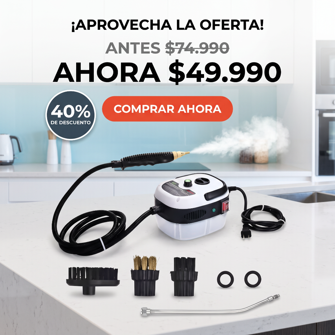 VaporMax Pro™ – Limpieza Profunda Sin Esfuerzo.