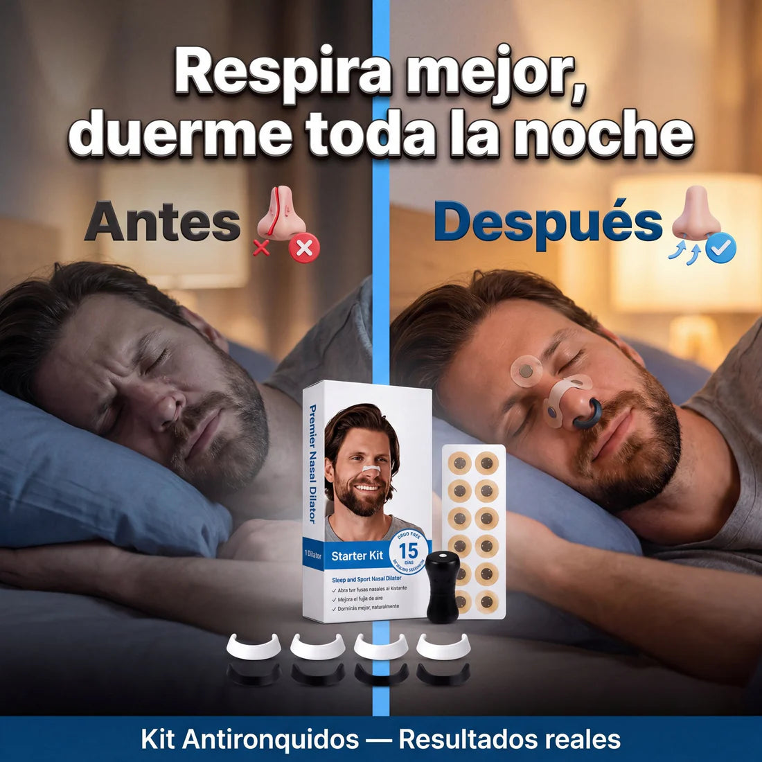 AirFlow™ – Banda Nasal Magnética con 30 Imanes